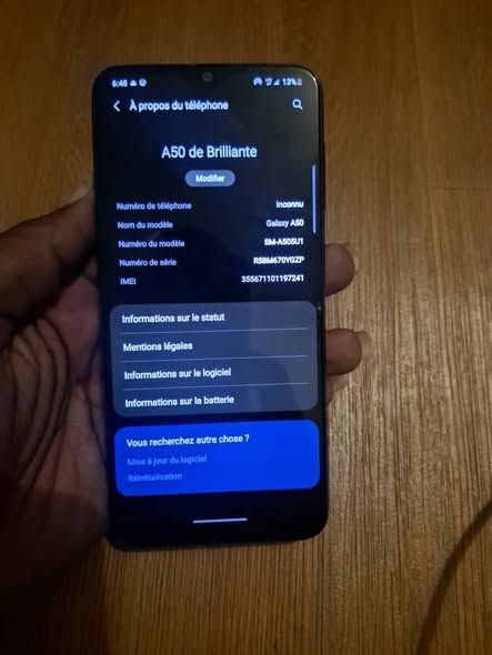 Samsung A50 ram 4 gb